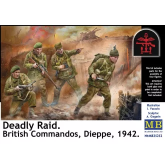   Master Box Deadly Raid. British Commandos, Dieppe, 1942 figura készlet