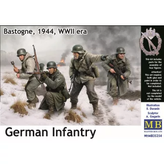   Master Box German Infantry. Bastogne, 1944, WWII era figura készlet