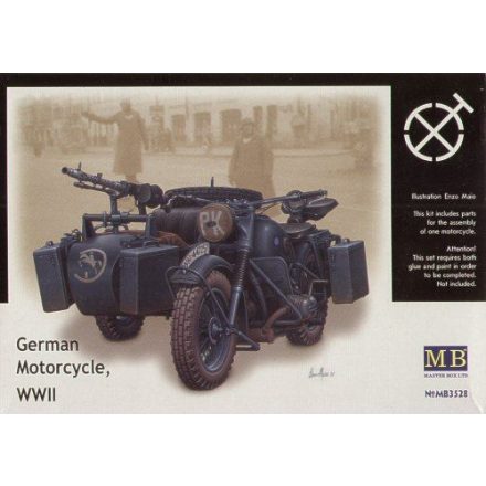 Masterbox German Motorcycle BMW R75 makett