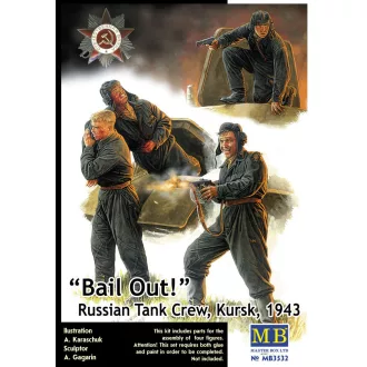   Master Box Bail Out! Russian Tank Crew Kursk 1943 figura készlet