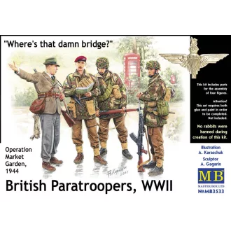   Master Box British Paratroopers WWII Operation Market Garden 1944 figura készlet