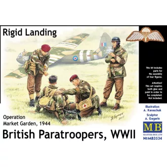   Master Box British Paratroopers WWII Rigid Landing Operation Market Garden 1944 figura készlet