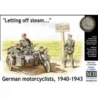 Master Box German Motorcyclists 1940-42 figura készlet