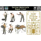 Master Box German Motorcycle repair team motorkerékpár makett