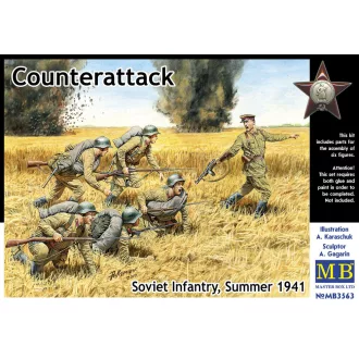   Master Box Counterattack, Soviet infantry, 1941 figura készlet