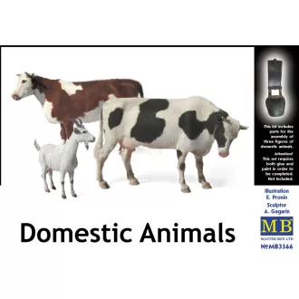 Master Box Domestic animals figura készlet