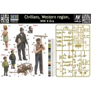 Master Box Civilians, Western region, WWII era figura készlet