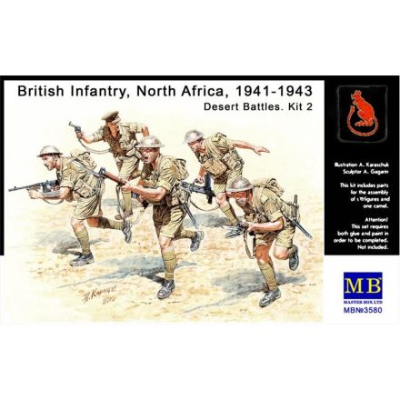 Masterbox British Infantry in action, Northern Africa