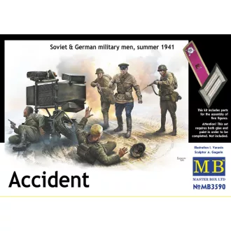   Master Box Accident. Soviet & German military men, figura készlet