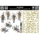 Master Box Accident. Soviet & German military men, figura készlet