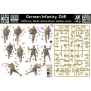 Master Box Germ. infan.,DAK. N. Africa desert batt. figura készlet