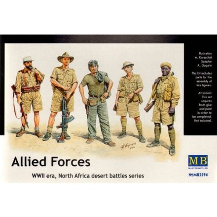 Masterbox Allied Force North Africa Desert Battle Series