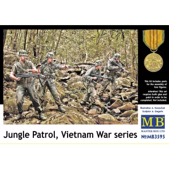 Master Box Jungle patrol, Vietnam War series figura készlet