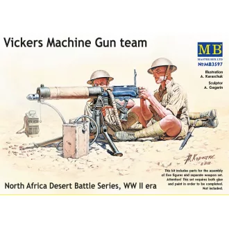  Master Box Vickers machine-gun crew, Desert battle figura készlet