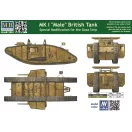 Master Box MK I Male British tank,Special modificat harcjármű makett