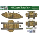 Master Box Mk I Female British tank,Specila modific harcjármű makett