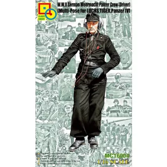  Classy Hobby Wehrmacht Panzer Crew (Driver) Multi-Pose for Luchs, Tiger, Panzer IV