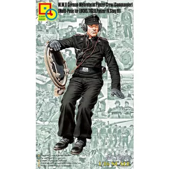   Classy Hobby Wehrmacht Panzer Crew (Commander) Multi-Pose for Luchs, Tiger, Panzer IV, Stug III