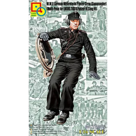 Classy Hobby Wehrmacht Panzer Crew (Commander) Multi-Pose for Luchs, Tiger, Panzer IV, Stug III