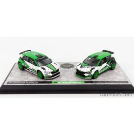   Abrex SKODA SET 2X FABIA R5 EVO N 0 SHOWCAR 2017 + FABIA R5 EVO N 0 SHOWCAR 2020