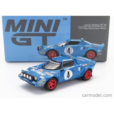 Mini GT LANCIA STRATOS HF (night version) N 4 WINNER RALLY MONTECARLO 1979 B.DARNICHE - A.MAHE