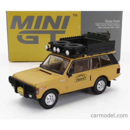 Mini GT LAND ROVER RANGE ROVER N 0 RALLY CAMEL TROPHY PAPUA NEW GUINEA 1982