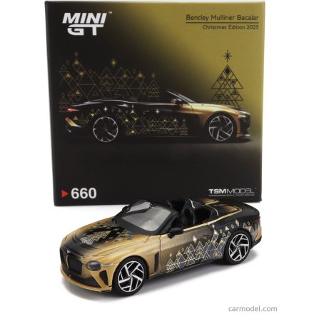 Mini GT BENTLEY MULLINER BACALAR CABRIOLET - CHRISTMAS EDITION 2023