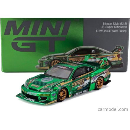 Mini GT NISSAN SILVIA (S15) LB SUPER SILHOUETTE N 5 FAUSTO RACING LHD 2024