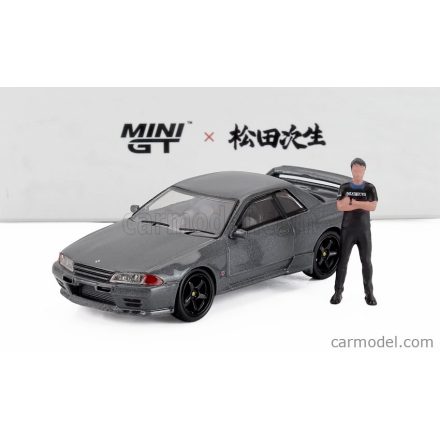 Mini GT NISSAN SKYLINE GT-R (R32) NISMO RHD 1992 WITH TSUGIO MATSUDA FIGURES