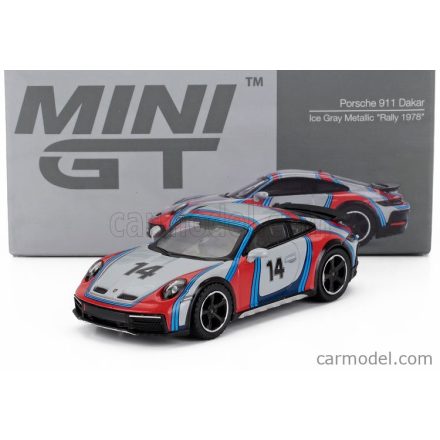 Mini GT PORSCHE 911 992 DAKAR COUPE N 14 MARTINI RACING LIVERY LHD 2023