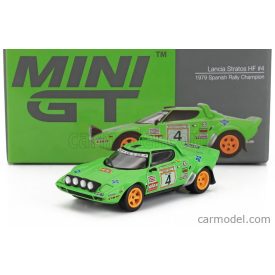   Mini GT LANCIA STRATOS HF (night version) N 4 WINNER RALLY RACE 1979 JORGE BAGRATION - NURIA LLOPIS