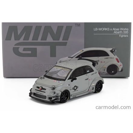 Mini GT FIAT ABARTH 595 LIBERTY WALK WORKS X ABAS WORKS FIGHTERS 2024