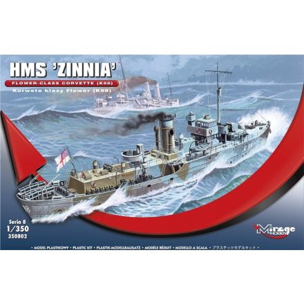 Mirage HMS "Zinnia" Flower-Class Corvette K98 makett