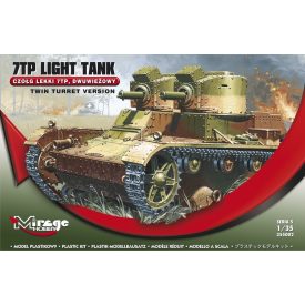 Mirage 7TP Polish Light Tank (Twin Turret) makett