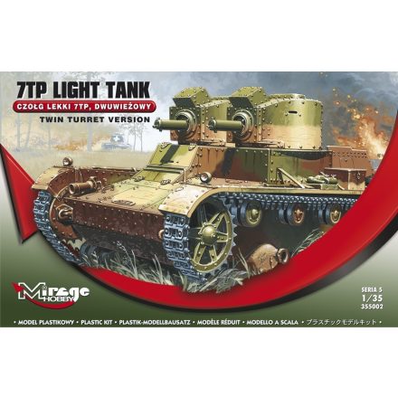 Mirage 7TP Polish Light Tank (Twin Turret) makett