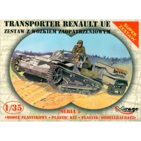 Mirage Renault UE Transporter with Trailer makett