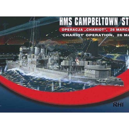 Mirage HMS Campbeltown 'St Nazaire' 'Chariot' Operation makett