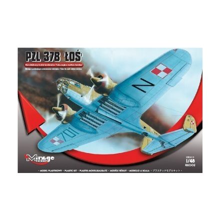 Mirage PZL P37B Los Bomber makett