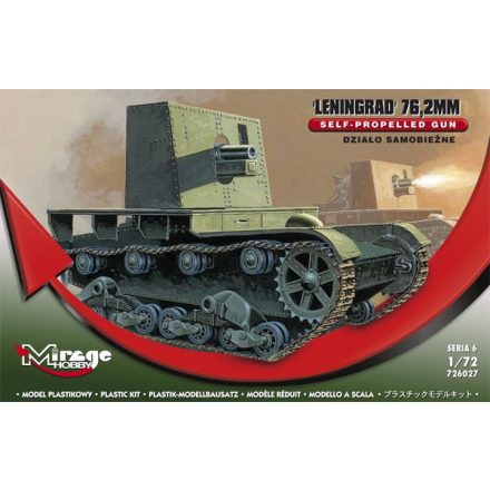 Mirage Leningrad 76.2mm Self-propelled Gun makett