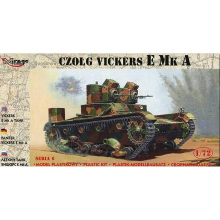Mirage Light Tank Vickers E Mk A makett