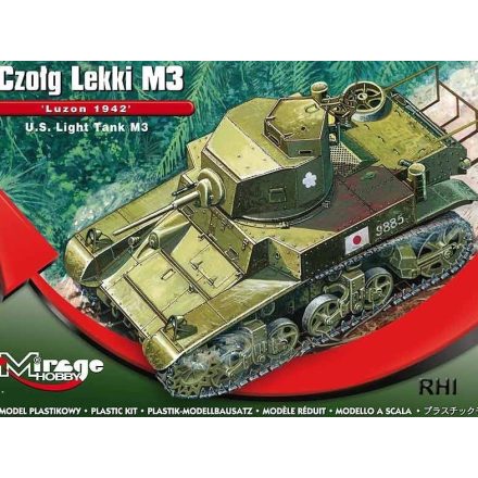 Mirage U.S. Light Tank M3 "Luzon 1942" makett