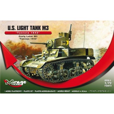 Mirage U.S. Light Tank M3 "Tunisia 1943" makett