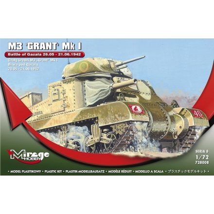 Mirage M3 GRANT Mk I Battle of GAZALA -21.06.42 makett
