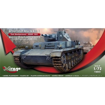 Mirage Pz.Kpfw.IV Ausf. E Fall Barbarossa USSR 1941 makett
