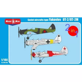  Micro Mir Yakovlev UT-2/UT-2M (2 kits in the box) repülő makett