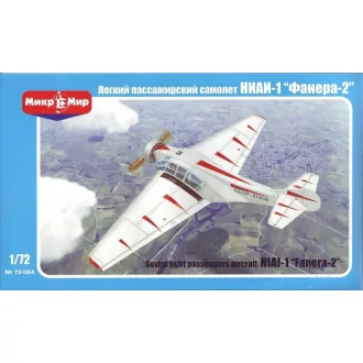   Micro Mir NIAI-1 Fanera-2 Soviet light passenger a repülő makett