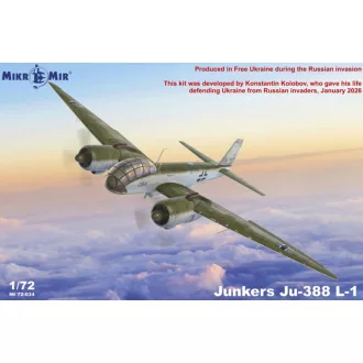   Micro Mir Junkers Ju-388L-1 reconnaissance aircraft repülő makett