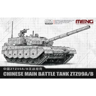   Meng Model - Chinese Main Battle Tank ZTZ99A/B harcjármű makett
