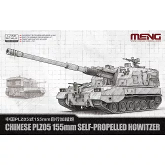   Meng Model - Chinese PLZ05 155mm Self-Propelled Howitzerrr harcjármű makett