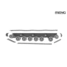 Meng Model - Chinese PLZ05 155mm Self-Propelled Howitzerrr harcjármű makett
